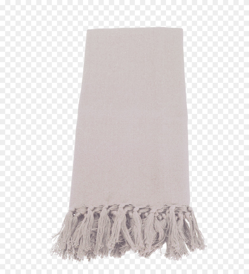 Cream Solid Napkin With Fringe, Home Decor, Clothing, Shirt, Scarf Free Png Download