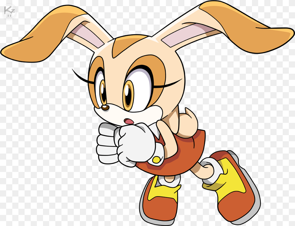 Cream The Rabbit Cream The Rabbit Flying, Cartoon Png Image