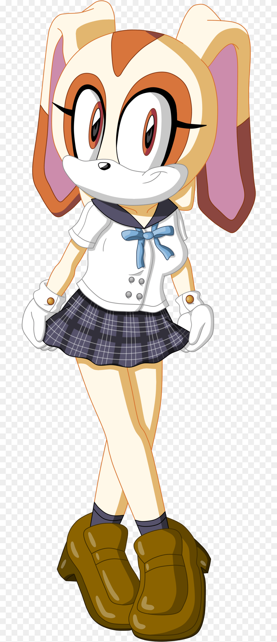 Cream The Rabbit School Uniform, Book, Comics, Publication, Clothing Png Image