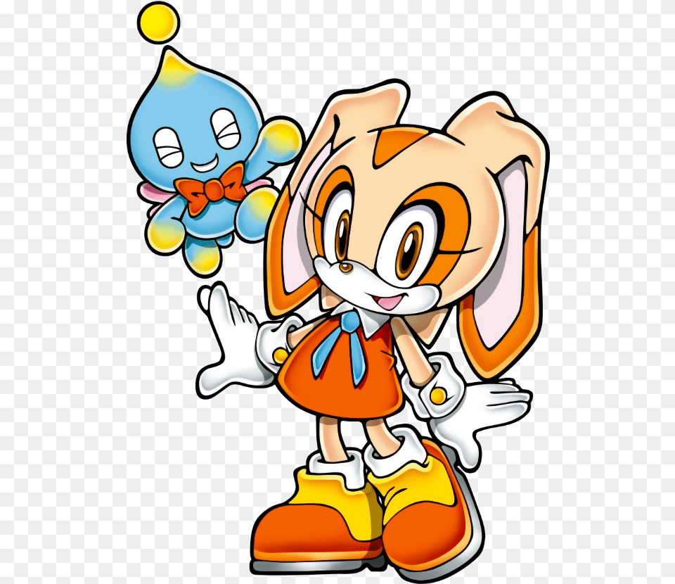 Cream The Rabbit Sonic, Cartoon, Book, Comics, Publication Free Png