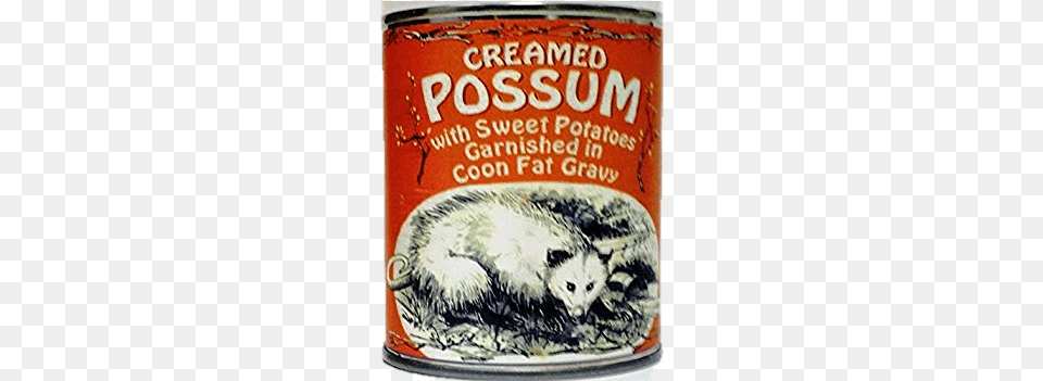 Creamed Possum In Coon Fat Gravy Garnished With Sweet Creamed Possum, Tin, Aluminium, Can, Canned Goods Png Image