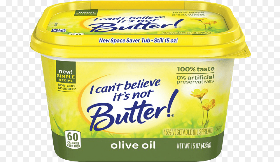 Creamy Butter Images Cant Believe Its Not Butter Olive Oil, Dessert, Food, Yogurt, Can Png