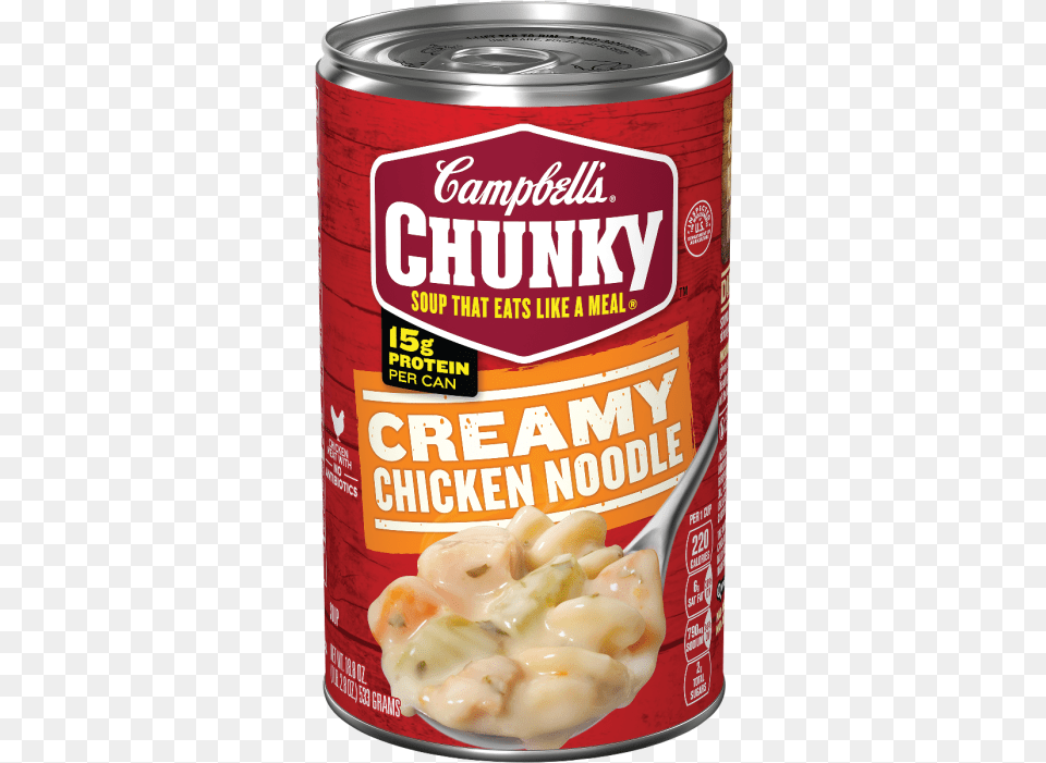 Creamy Chicken Noodle Soup Campbell39s Chunky Chicken Noodle Soup, Can, Tin, Aluminium, Canned Goods Png Image