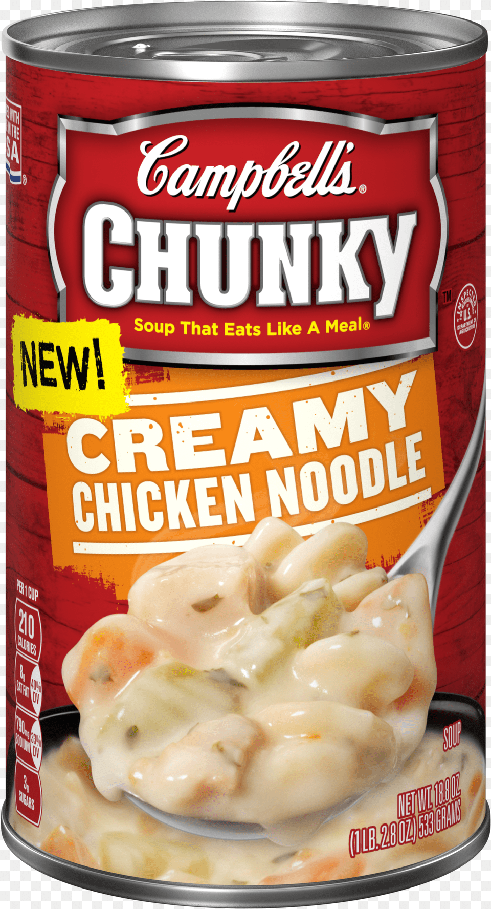 Creamy Chicken Noodle Soup Can Png Image