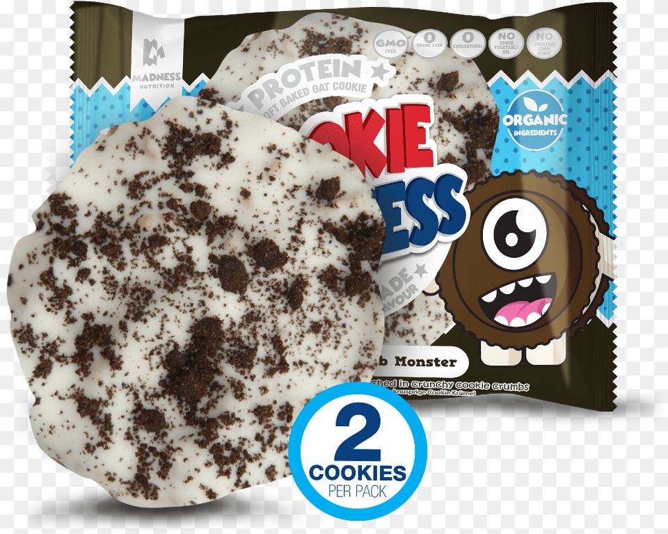 Creamy Cookie Crumble Madness Nutrition Cookie Madness 12 X 2 X 50 G, Food, Sweets, Cream, Dessert Png Image