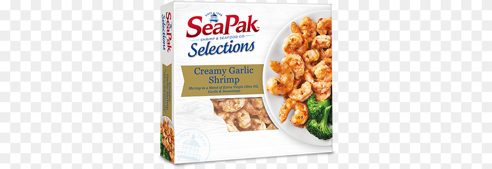 Creamy Garlic Shrimp Seapak Shrimp Amp Seafood Co Selections Creamy Garlic, Animal, Sea Life, Meal, Lunch Free Png Download