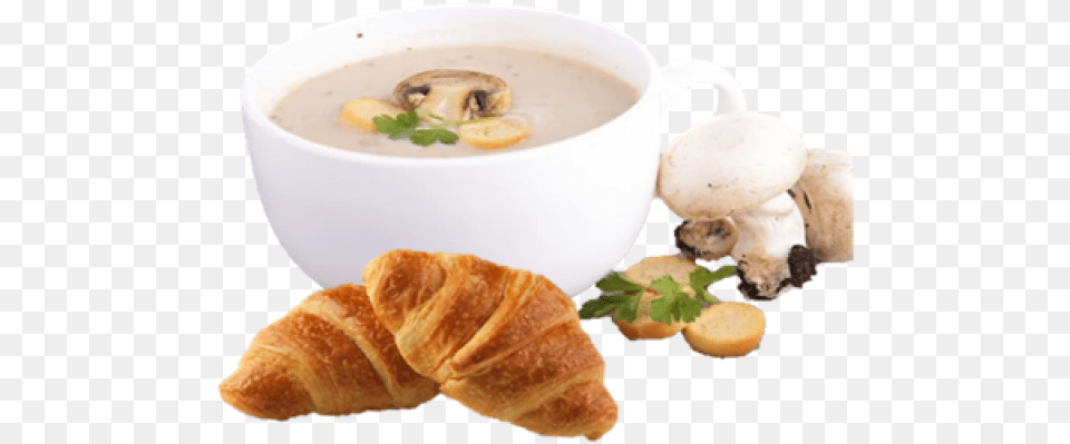 Creamy Mushroom Soup, Food, Meal, Bowl, Soup Bowl Free Png Download