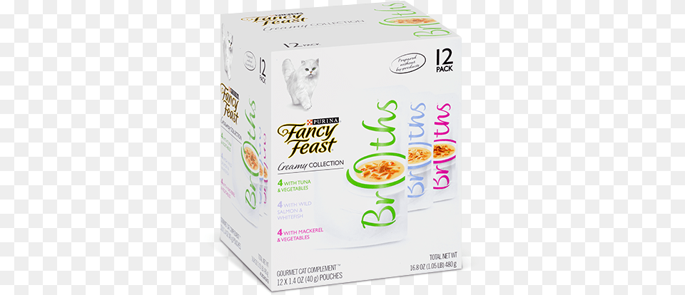 Creamy Seafood Broths Collection Cat Food Carton, Animal, Mammal, Pet, Box Free Png Download