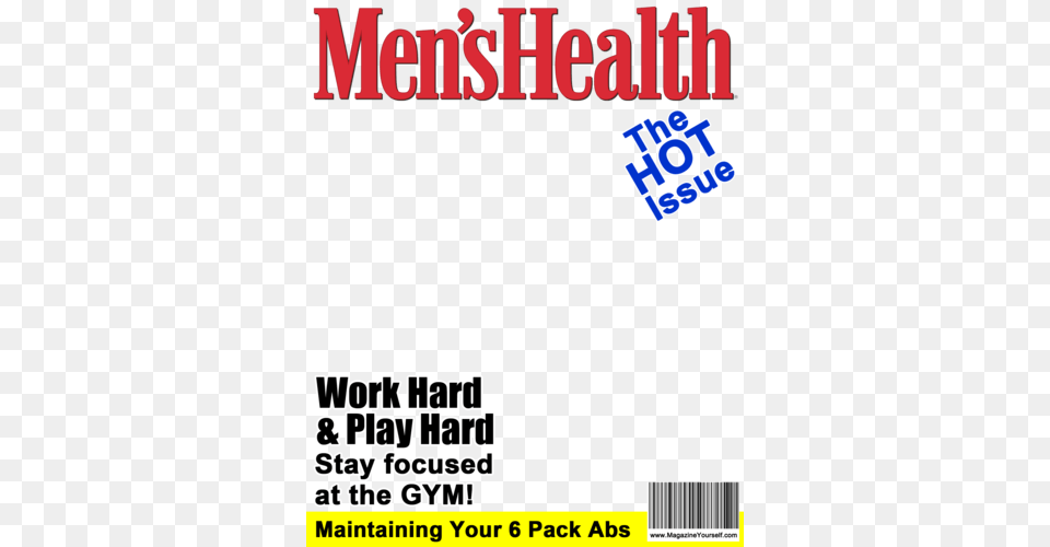 Create A Fake Men39s Health Magazine Cover Mens Magazine Cover Template, Advertisement, Poster, Text, Publication Free Transparent Png