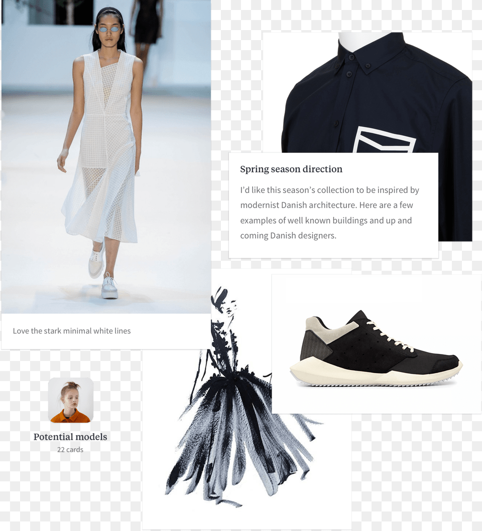 Create A Moodboard With Images And Text Side By Side Fashion, Adult, Clothing, Female, Footwear Png