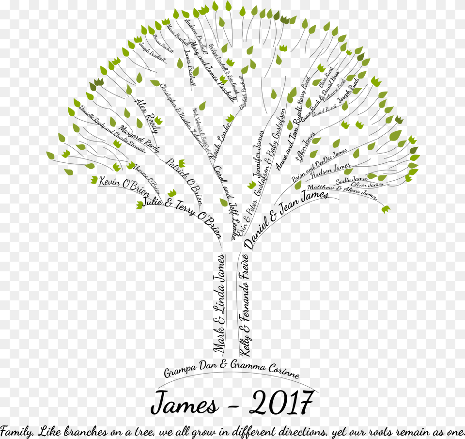 Create An Amazing Word Art Family Tree Family Tree Word Art, Plant, Nature, Night, Outdoors Png Image