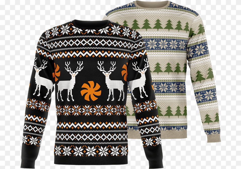 Create Christmas Sweaters From Scratch Merchandise Essentials Long Sleeve, Clothing, Knitwear, Sweater, Sweatshirt Png