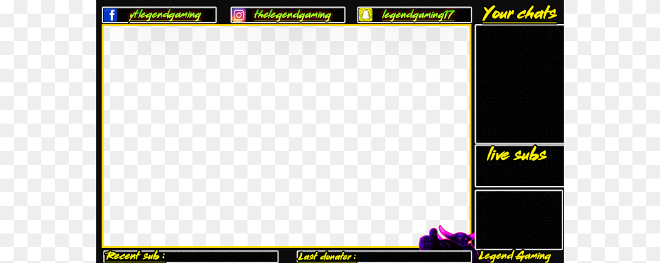 Create Custom Overlay For Youtube And Twitch Overlay For Youtube, Blackboard Png Image