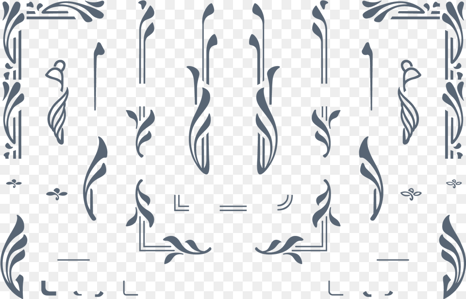 Create Elegant Art Nouveau Vector Art Nouveau Borders, Text, Person Free Png Download