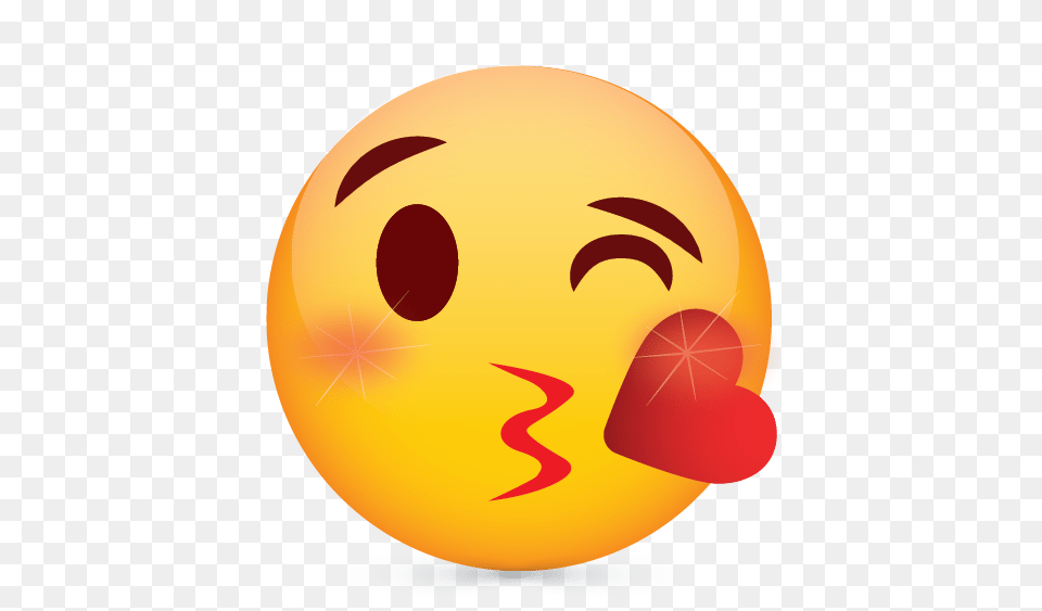 Create Emoji Blowing Kiss Logo With Online Logos Creator, Ball, Egg, Food, Football Png