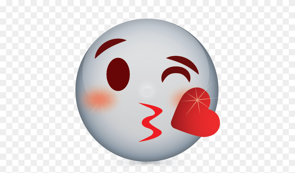 Create Emoji Blowing Kiss Logo With Online Logos Creator, Sphere, Food, Egg Free Transparent Png