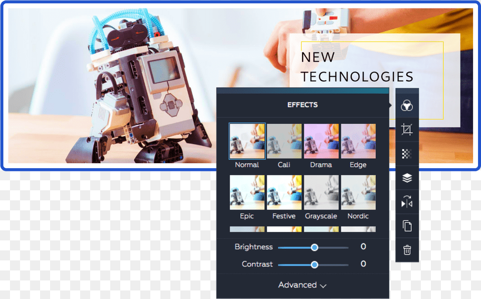 Create Header In Crello Gadget, Robot, Screen, Person, Electronics Png