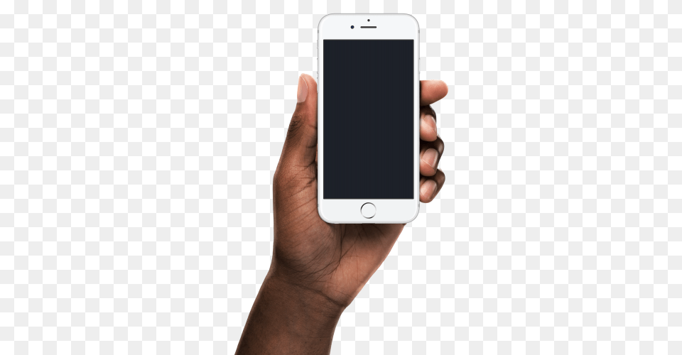 Create New Mockup Using Black Hand Holding Iphone, Electronics, Mobile Phone, Phone, Person Free Png Download