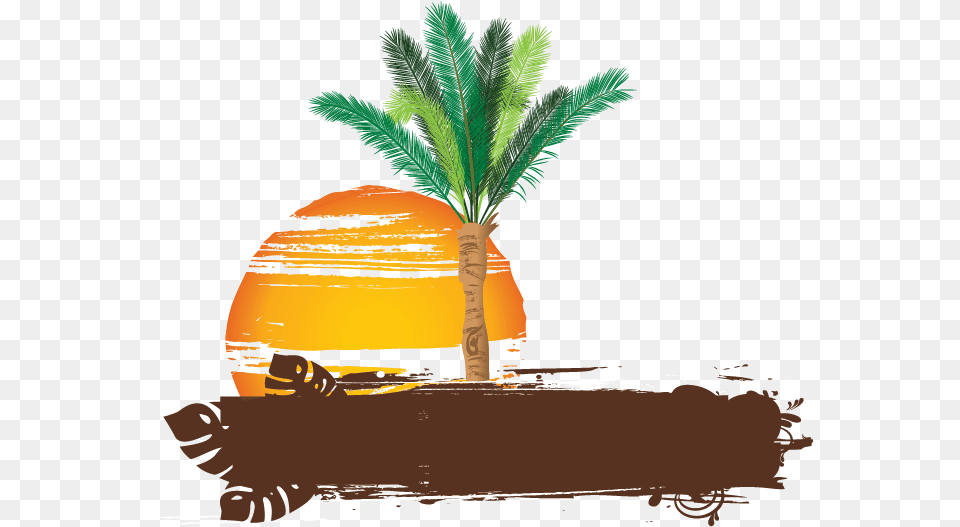 Create Online Free Palm Tree Logo Design Palm Tree Logo, Palm Tree, Plant, Leaf, Outdoors Png Image