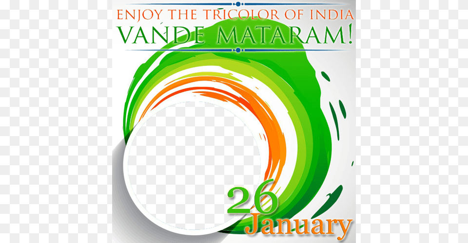 Create Republic Of India Vande Mataram Frame With Your Republic Day Photo Frame, Art, Graphics, Advertisement, Poster Png Image