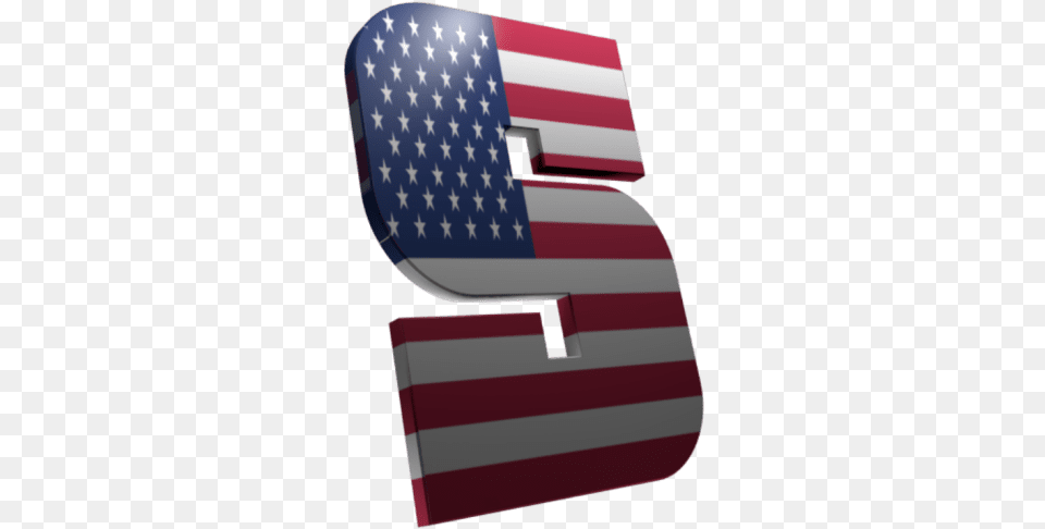 Create Transparent 3d Text Logo Or Header Flag Of The United States, American Flag Png