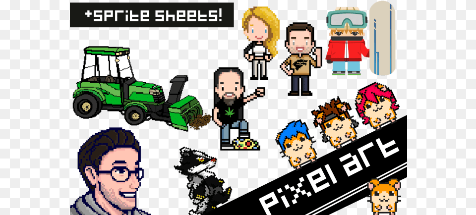 Create You Pixel Art Characters Or Sprite Sheets Sprite Pixel Art People, Adult, Baby, Person, Man Png Image