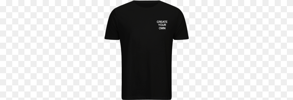 Create Your Own Logo Black Cotton Crew Neck T Shirt T Shirt Logo, Clothing, T-shirt Free Transparent Png
