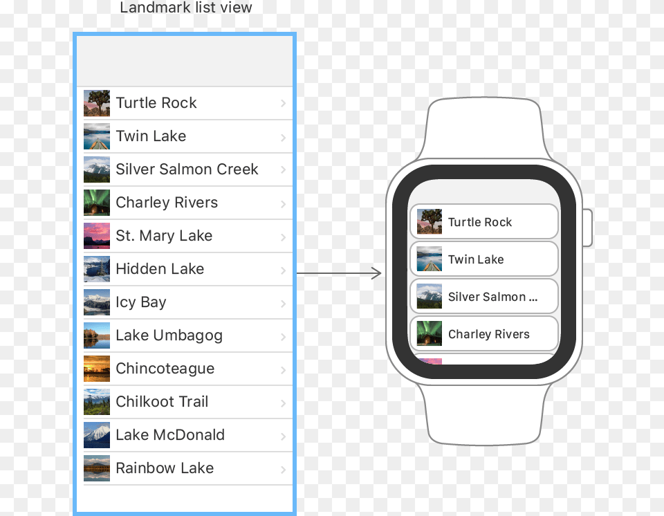 Creating A Watchos App U2014 Swiftui Tutorials Apple Developer Swiftui Apple Watch, Wristwatch, Electronics, Arm, Body Part Free Png