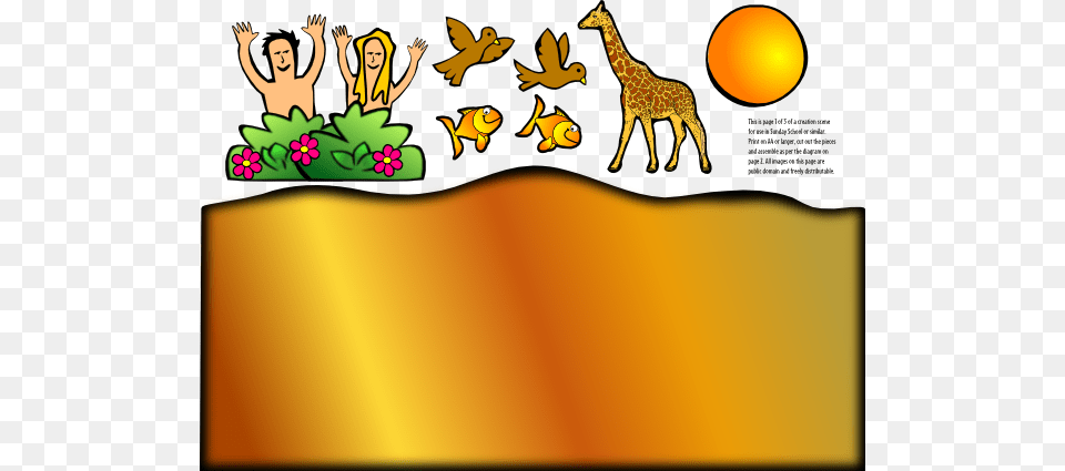 Creation Scene Giraffe Clip Art, Graphics, Adult, Person, Woman Png