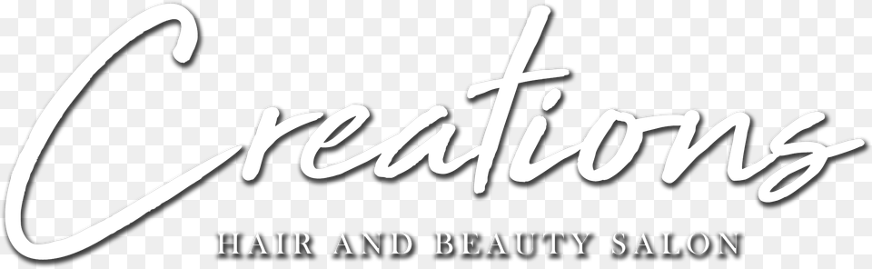 Creations Hair And Beauty Salon Logo Calligraphy, Handwriting, Text Png Image