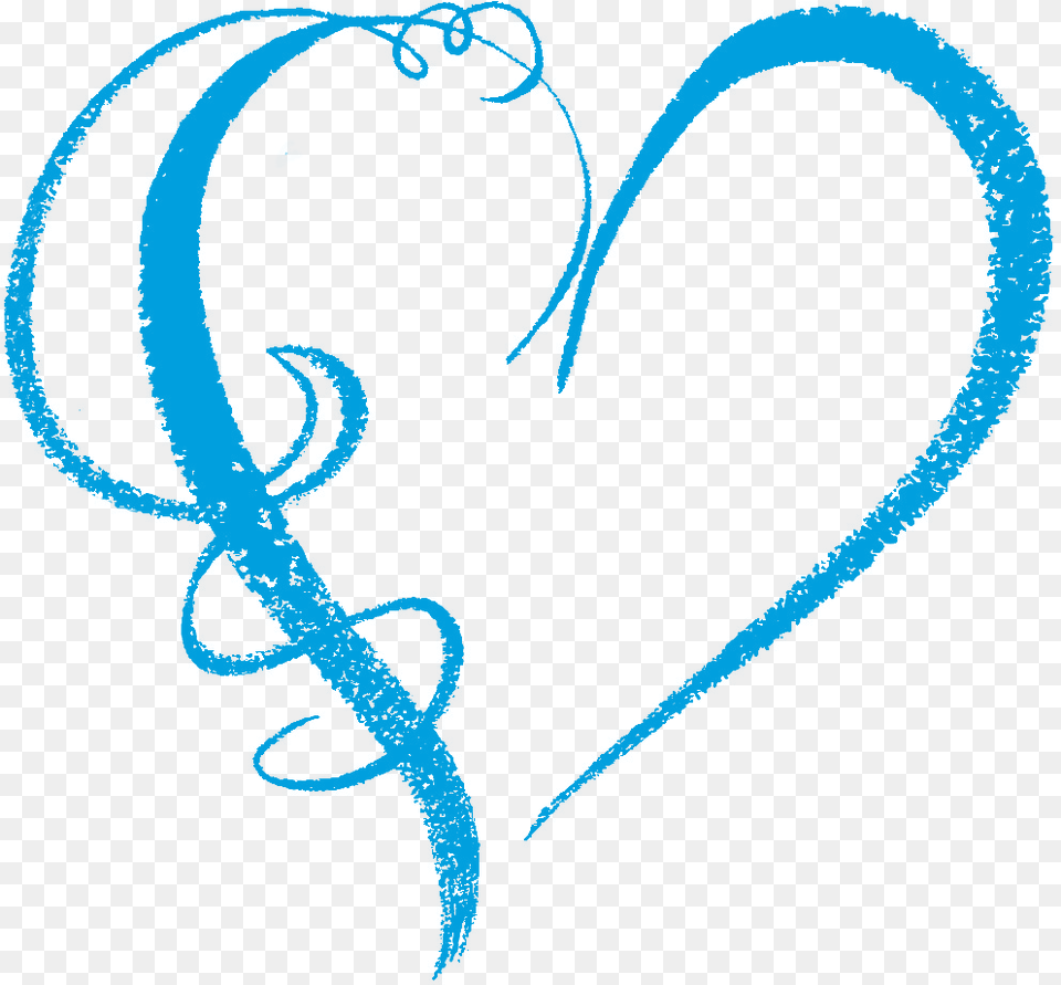Creations Heart Graphics Wind Swirls Blue Heart Shape, Person, Face, Head, Animal Free Png Download