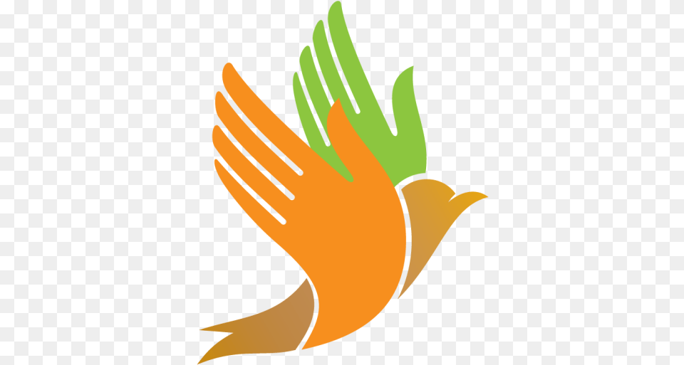 Creative Ally Marketing Dove With Hands Logo, Clothing, Glove, Cutlery, Fork Png