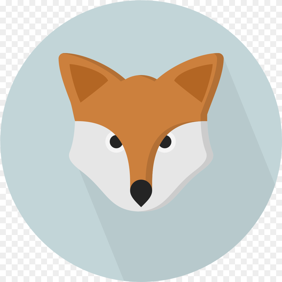 Creative Animal Avatar Icon, Fox, Mammal, Wildlife, Disk Png