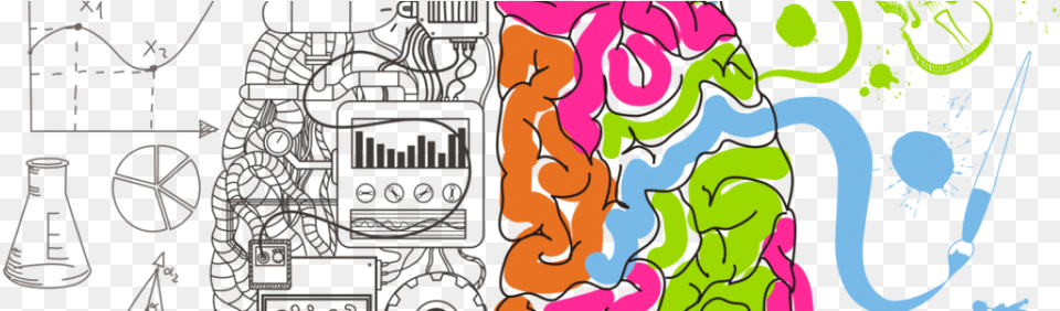 Creative Brain Creative Brain, Art, Graffiti, Graphics, Collage Free Png Download