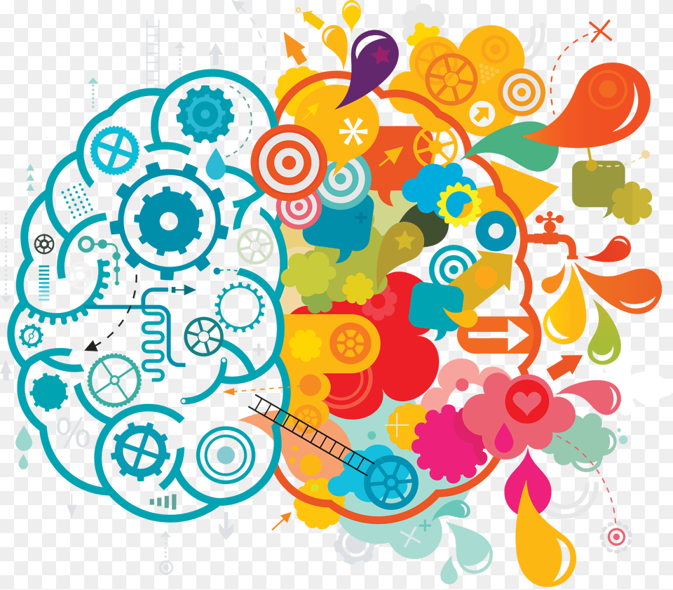 Creative Brain Cerebro Creativo Y Ludico, Art, Floral Design, Graphics, Pattern Free Transparent Png
