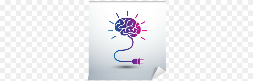 Creative Brain Idea Concept With Light Language, Cutlery, Fork, White Board, Brush Free Png Download