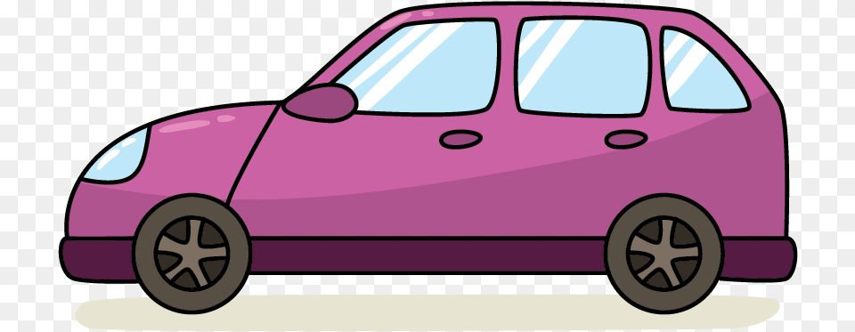 Creative Cartoon Car Download, Vehicle, Transportation, Sedan, Alloy Wheel Free Transparent Png