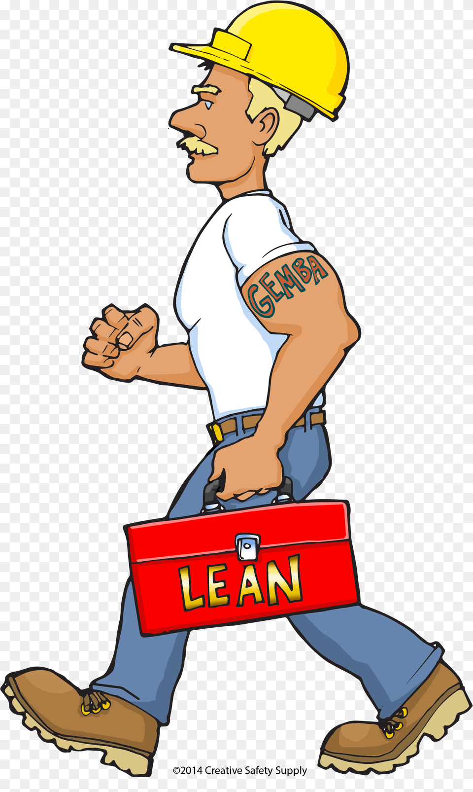 Creative Clipart Lean, Clothing, Hardhat, Helmet, Worker Free Png Download