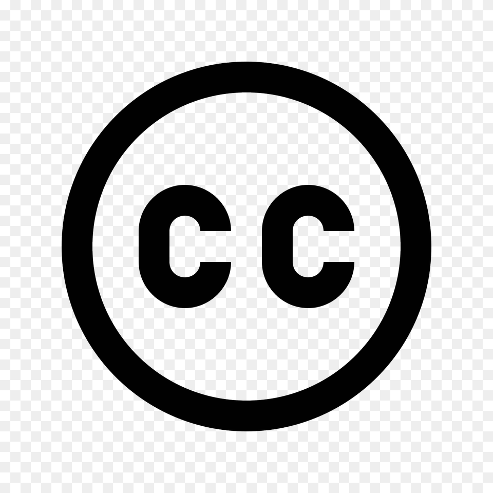 Creative Commons Icon, Gray Free Transparent Png