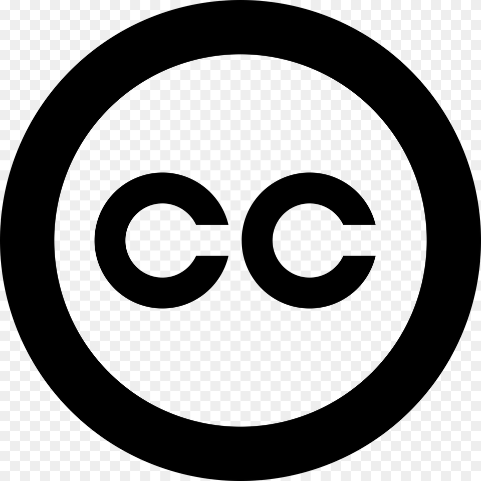 Creative Commons Logo Transparent Creative Commons, Gray Png