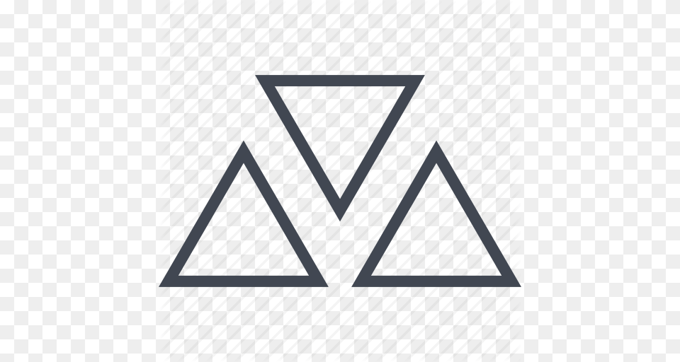 Creative Design Three Triangles Icon, Triangle, Gate Png