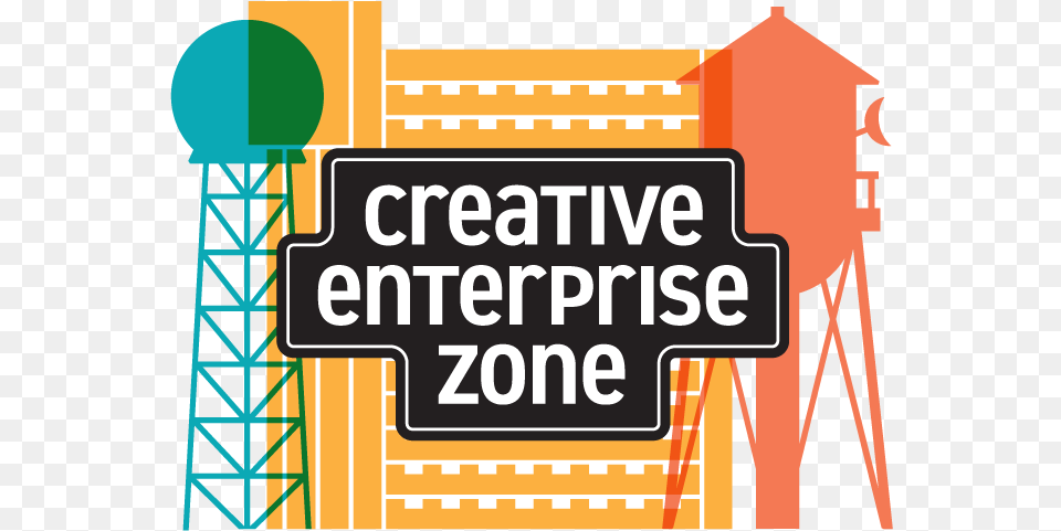Creative Enterprise Zone Logo Graphic Design, Scoreboard, City, Text Png Image