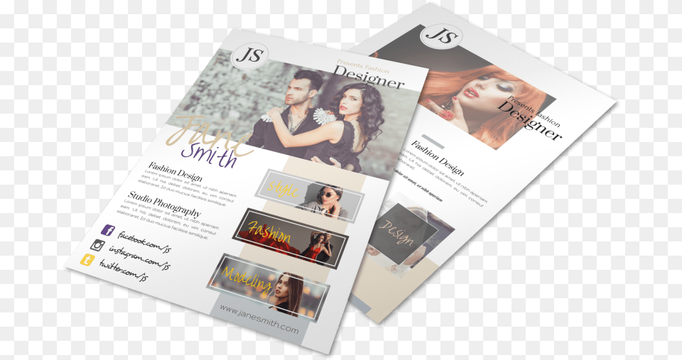 Creative Fashion Designer Flyer Template Preview Flyer, Advertisement, Poster, Adult, Female Free Png Download