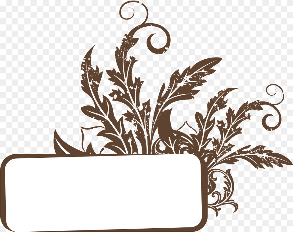 Creative Flower Title Frame Flower Frame Vectors Rectangle, Art, Floral Design, Graphics, Pattern Free Transparent Png