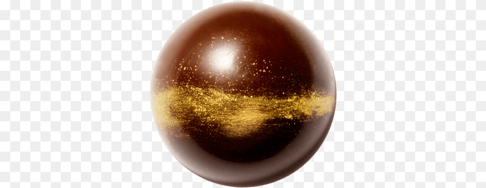 Creative Gold Metallic Powder Mona Lisa Chocolate Color Gradient Sphere, Astronomy, Outer Space, Moon, Nature Free Png Download