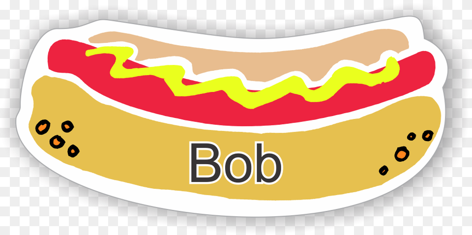 Creative Name Tag Art, Food, Hot Dog, Ketchup Free Transparent Png