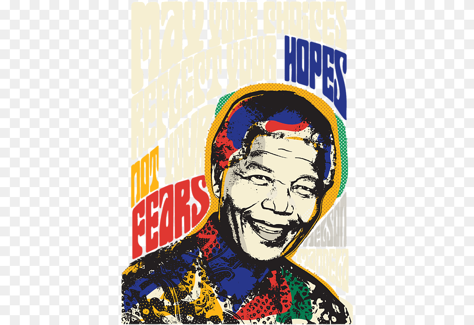 Creative Nelson Mandela Poster, Advertisement, Adult, Person, Man Free Png