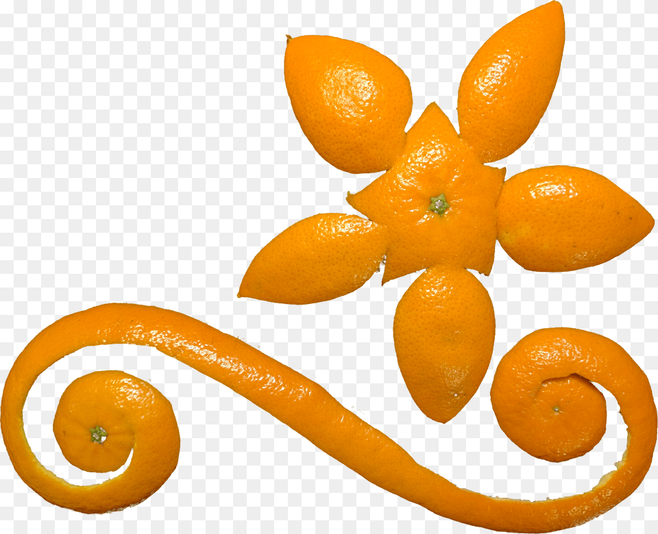 Creative Orange Peel Design, Citrus Fruit, Food, Fruit, Plant Free Png Download