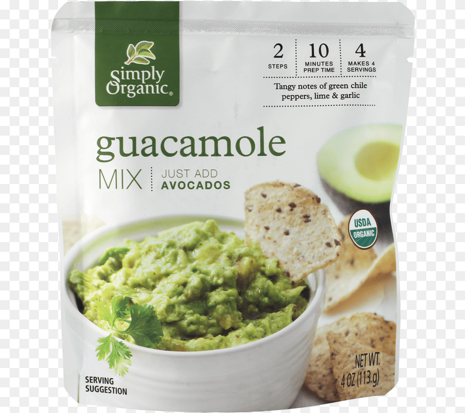 Creative Resource Center Simply Organic Guacamole Mix, Egg, Food, Bread Free Png
