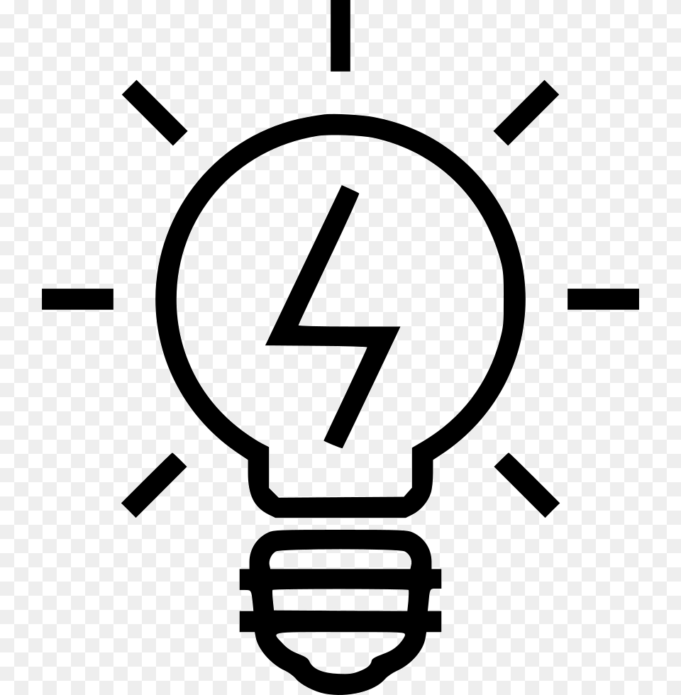 Creative Services Comments Light Bulb Typography Transparent, Stencil, Lightbulb, Gas Pump, Machine Free Png Download